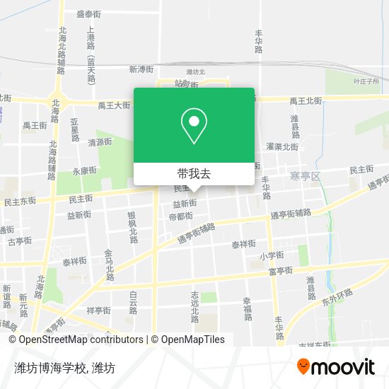 潍坊博海学校地图