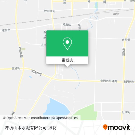 潍坊山水水泥有限公司地图