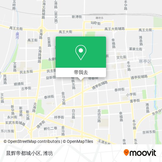 晨辉帝都城小区地图