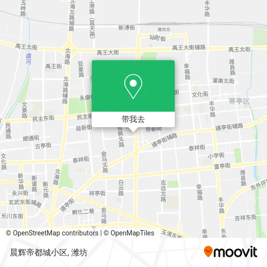 晨辉帝都城小区地图