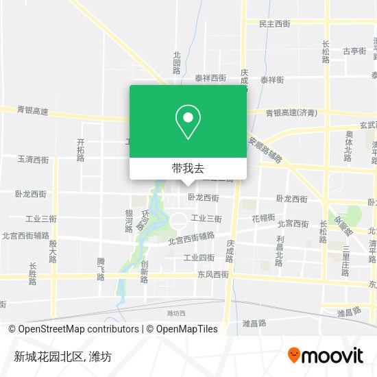 新城花园北区地图