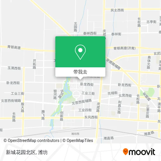 新城花园北区地图
