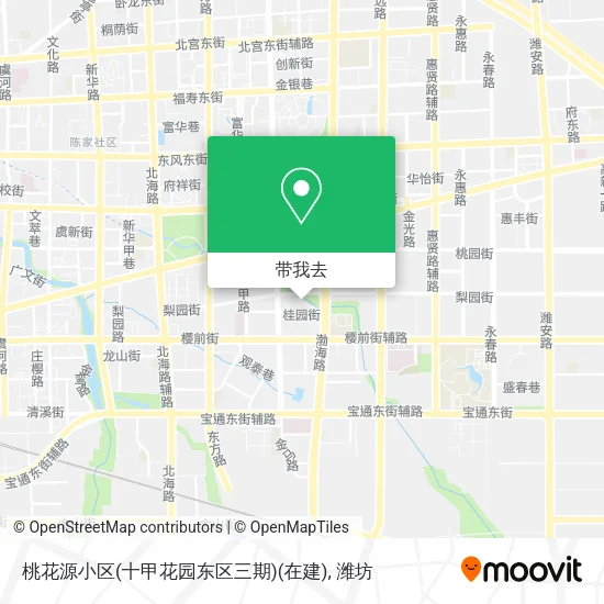 桃花源小区(十甲花园东区三期)(在建)地图