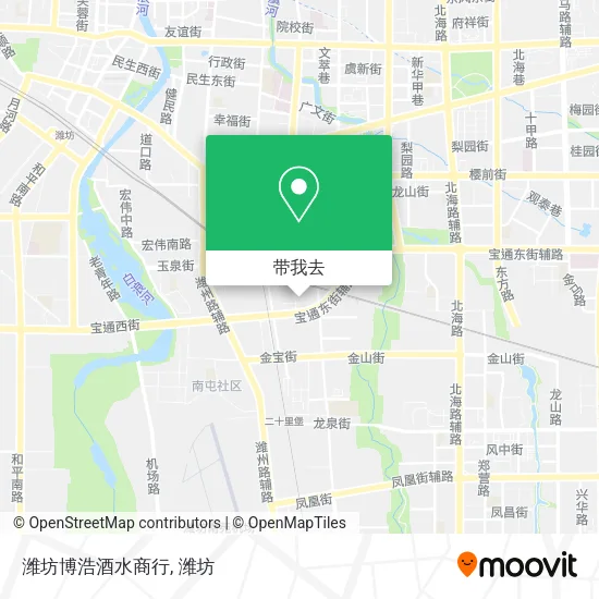潍坊博浩酒水商行地图