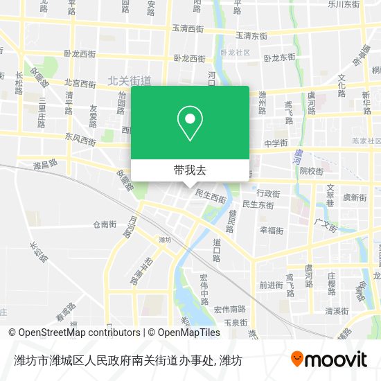 潍坊市潍城区人民政府南关街道办事处地图