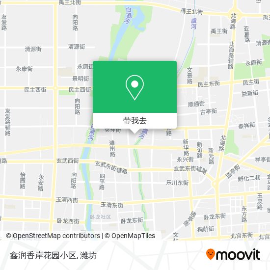 鑫润香岸花园小区地图