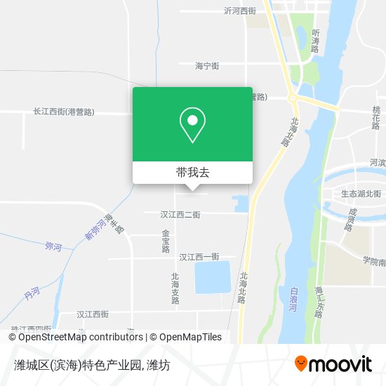 潍城区(滨海)特色产业园地图