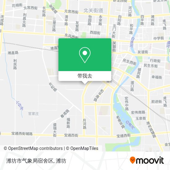 潍坊市气象局宿舍区地图