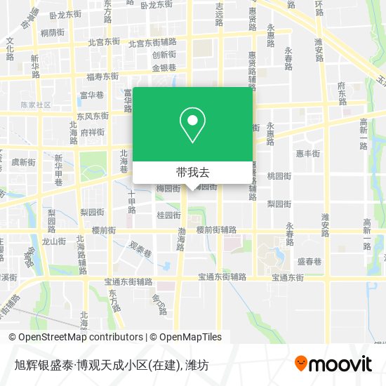 旭辉银盛泰·博观天成小区(在建)地图