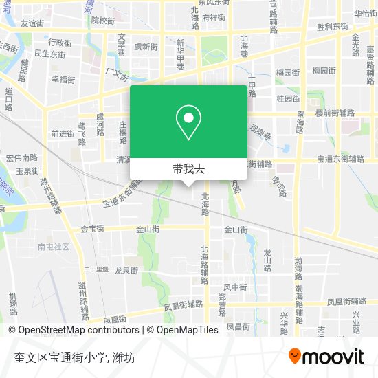 奎文区宝通街小学地图