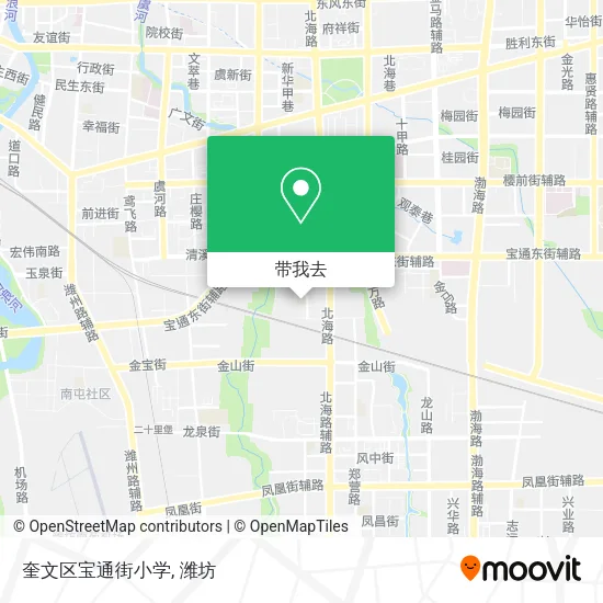 奎文区宝通街小学地图