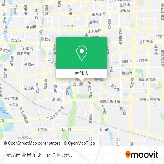 潍坊电业局九龙山宿舍区地图