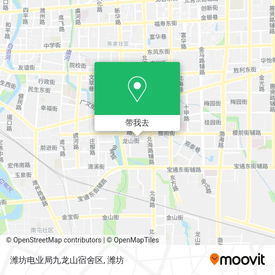 潍坊电业局九龙山宿舍区地图