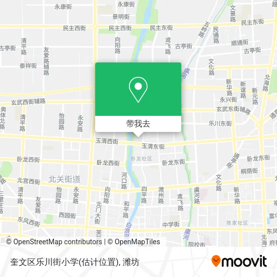 奎文区乐川街小学(估计位置)地图