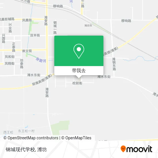 钢城现代学校地图