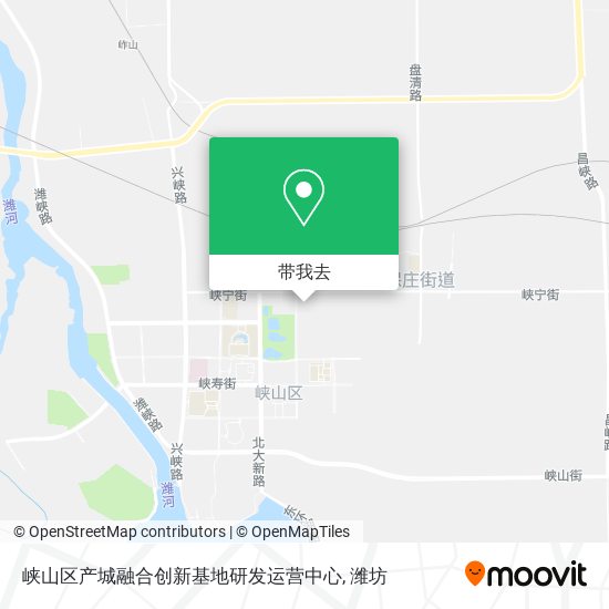 峡山区产城融合创新基地研发运营中心地图