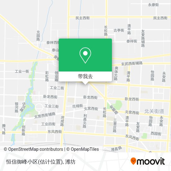 恒信御峰小区(估计位置)地图