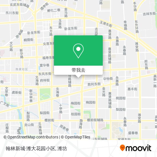翰林新城·潍大花园小区地图