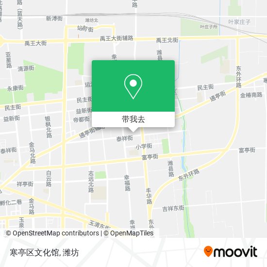 寒亭区文化馆地图