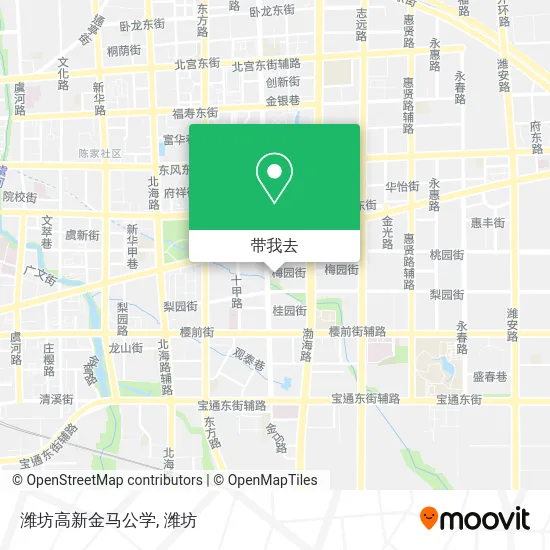 潍坊高新金马公学地图