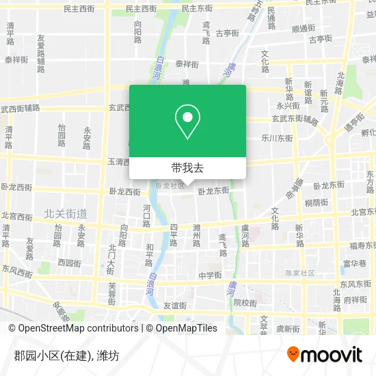 郡园小区(在建)地图