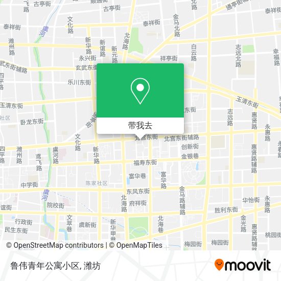 鲁伟青年公寓小区地图