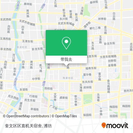 奎文区区直机关宿舍地图