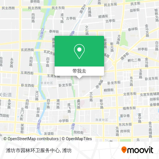 潍坊市园林环卫服务中心地图