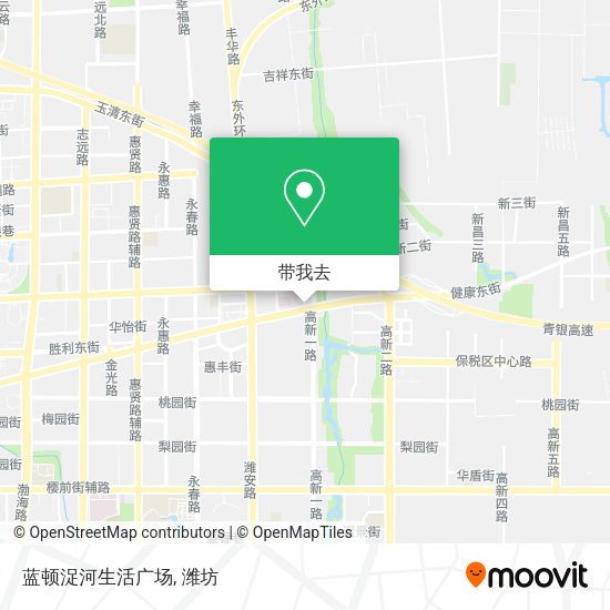 蓝顿浞河生活广场地图