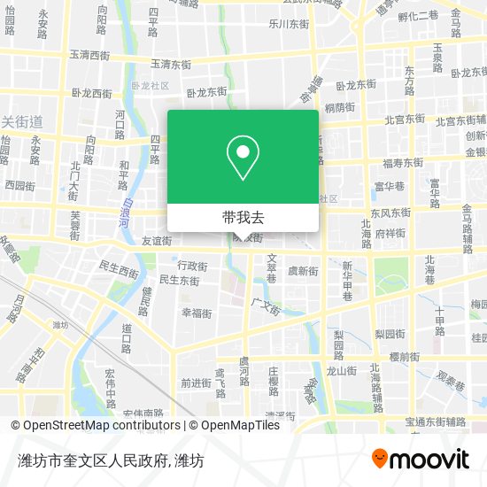 潍坊市奎文区人民政府地图