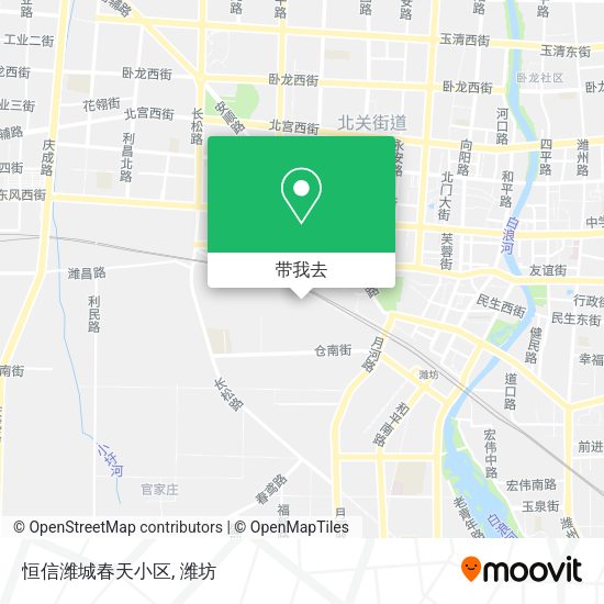 恒信潍城春天小区地图