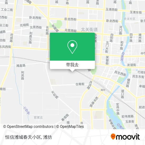恒信潍城春天小区地图