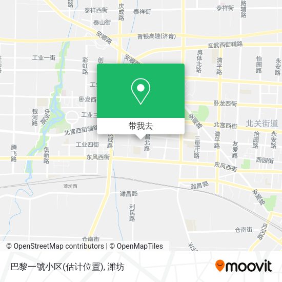 巴黎一號小区(估计位置)地图