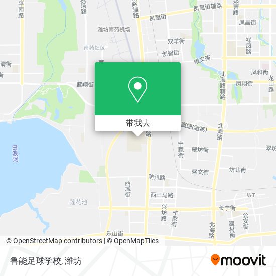 鲁能足球学校地图