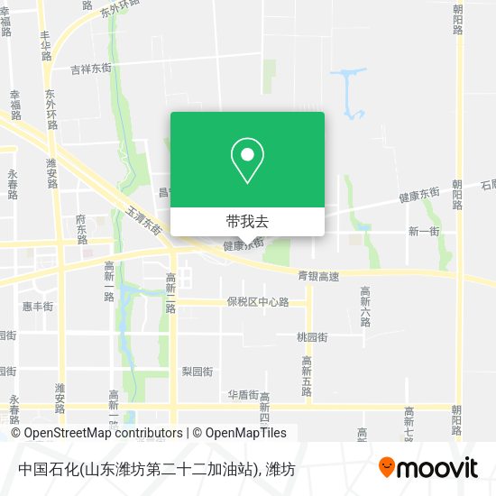 中国石化(山东潍坊第二十二加油站)地图