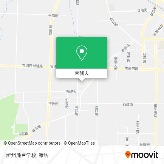 潍州麓台学校地图
