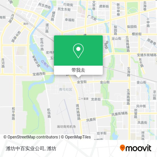 潍坊中百实业公司地图