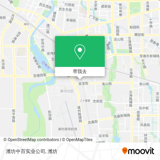 潍坊中百实业公司地图