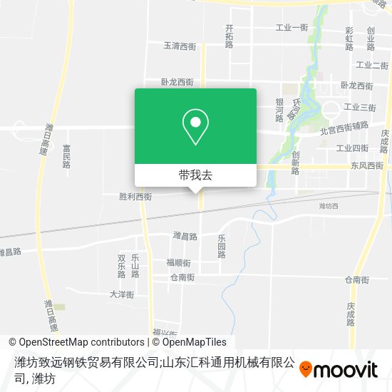 潍坊致远钢铁贸易有限公司;山东汇科通用机械有限公司地图