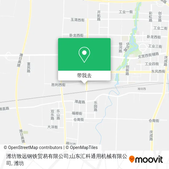 潍坊致远钢铁贸易有限公司;山东汇科通用机械有限公司地图