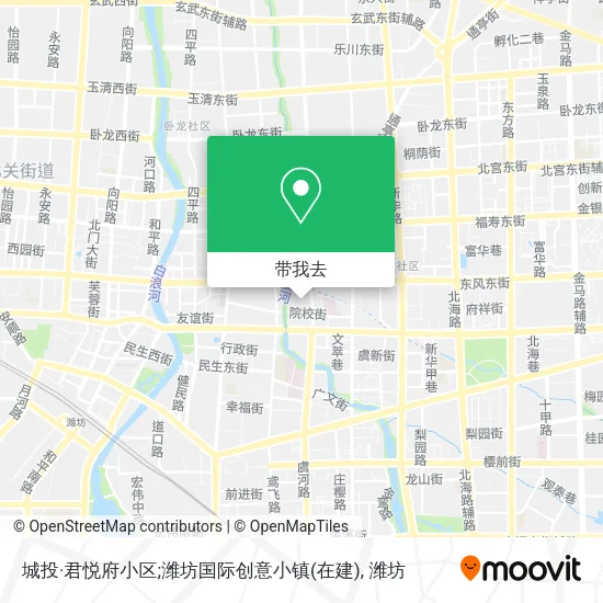 城投·君悦府小区;潍坊国际创意小镇(在建)地图