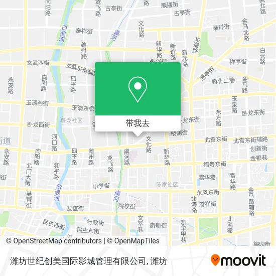 潍坊世纪创美国际影城管理有限公司地图
