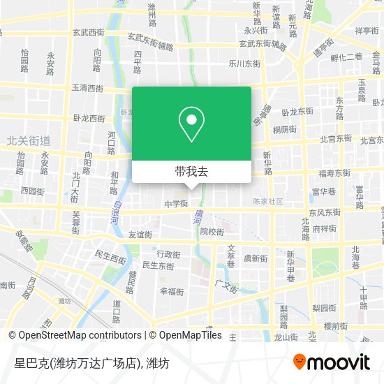 星巴克(潍坊万达广场店)地图