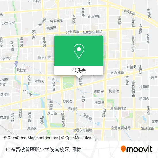 山东畜牧兽医职业学院南校区地图