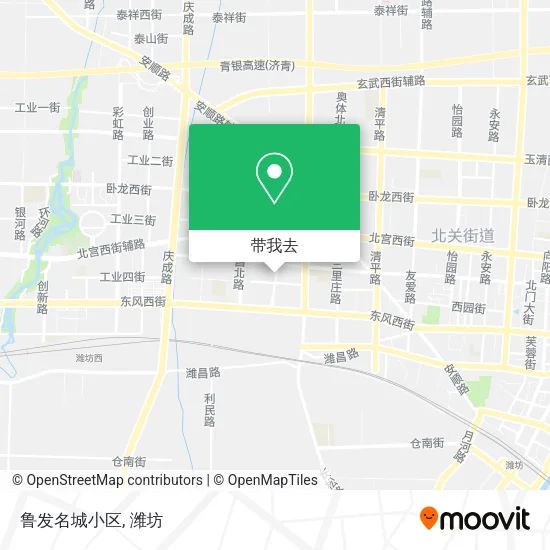鲁发名城小区地图