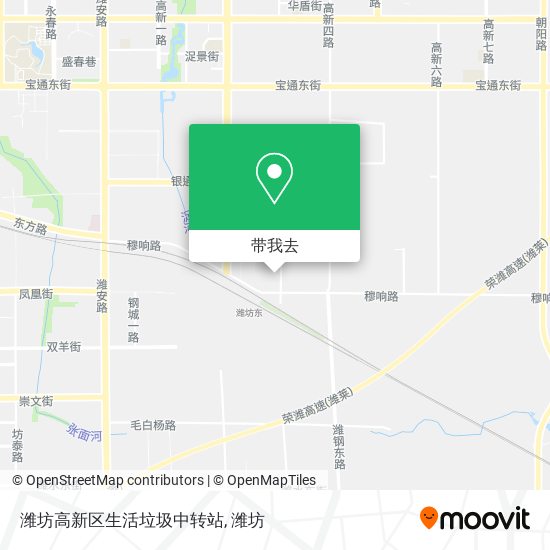 潍坊高新区生活垃圾中转站地图