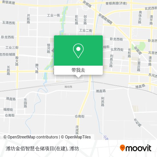 潍坊金佰智慧仓储项目(在建)地图