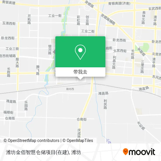 潍坊金佰智慧仓储项目(在建)地图
