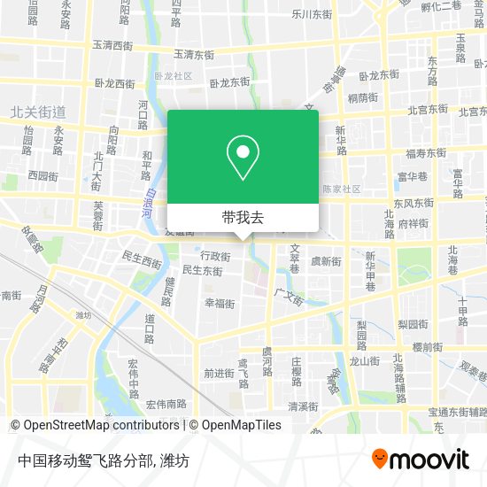 中国移动鸳飞路分部地图