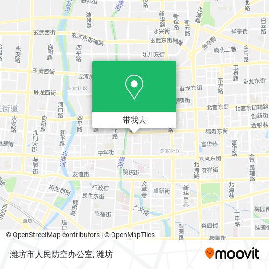 潍坊市人民防空办公室地图
